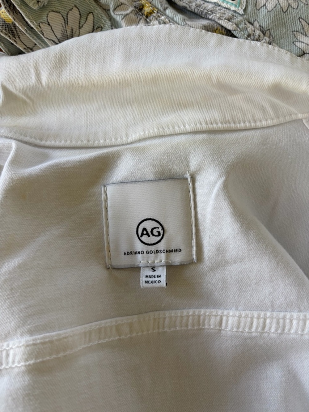AG Adriano Goldschmied White Denim Robyn Jacket - Picture 9 of 12